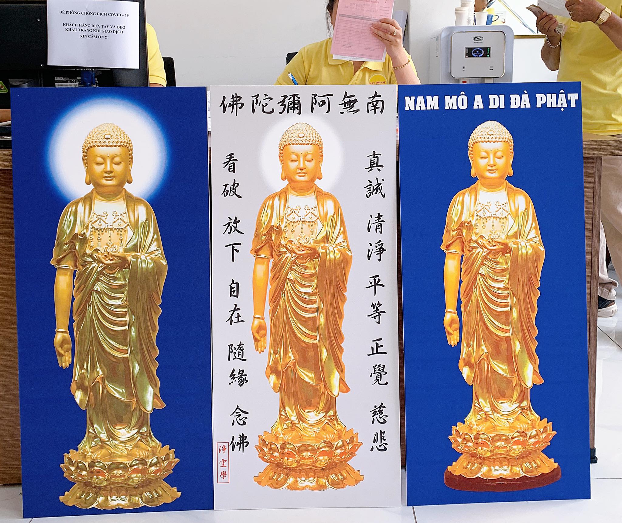 Hình ảnh in tranh Nam Mô A Di Đà Phật 1